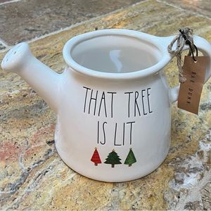 Rae Dunn THAT TREE IS LIT watering can - NEW Christmas!